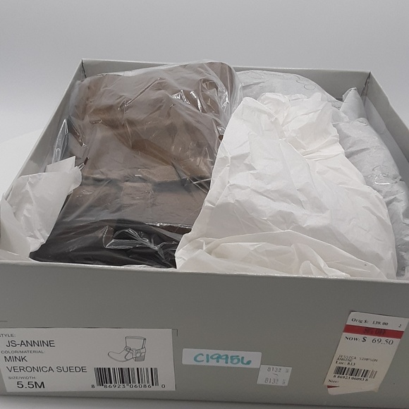 Jessica Simpson Annine Mink Veronica Suede Boots - Picture 6 of 7